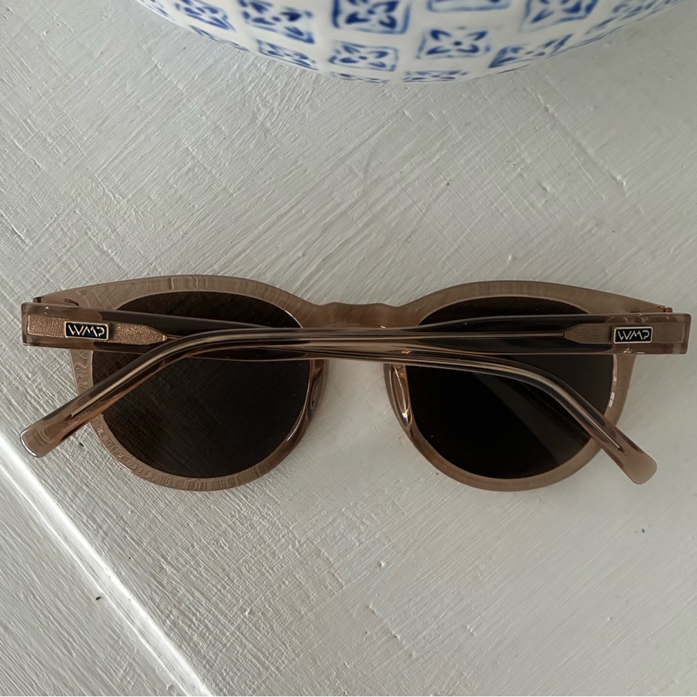 WMP Eyewear Tate Sunglasses Light Crystal Brown / Brown Lens - Picture 3 of 4